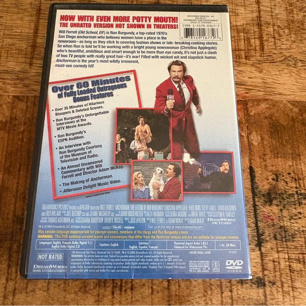 Anchorman DVD - Picture 2 of 5